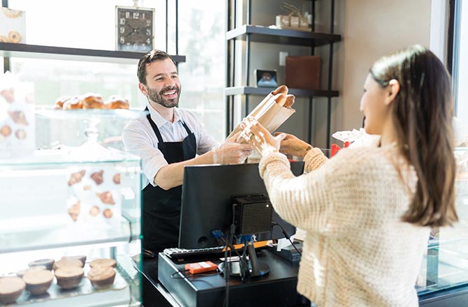 Die PC-Kasse für den Tresenverkauf in Schnellrestaurants, Coffee-Shops oder Bäckereien